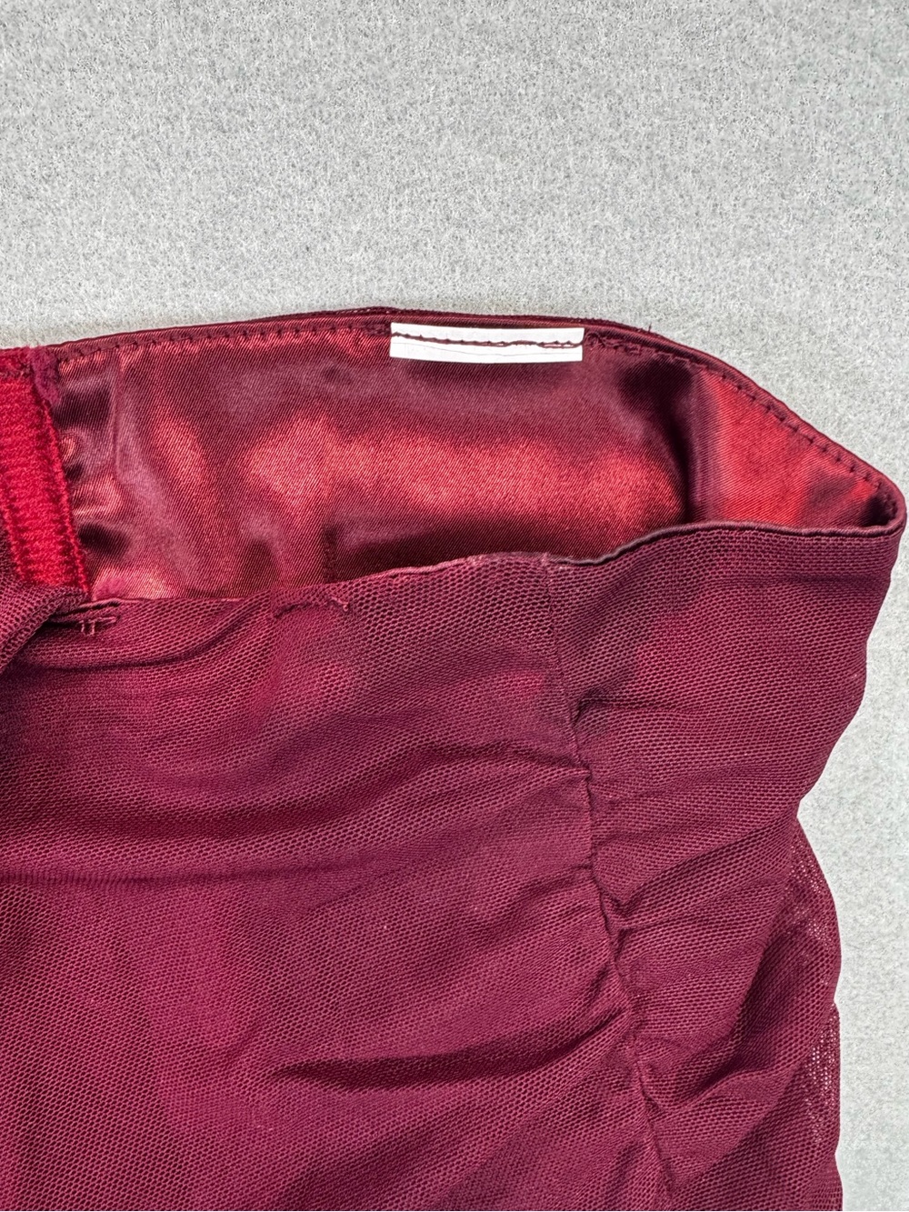 Maroon Halter Bustier Top - Picture 3 of 7